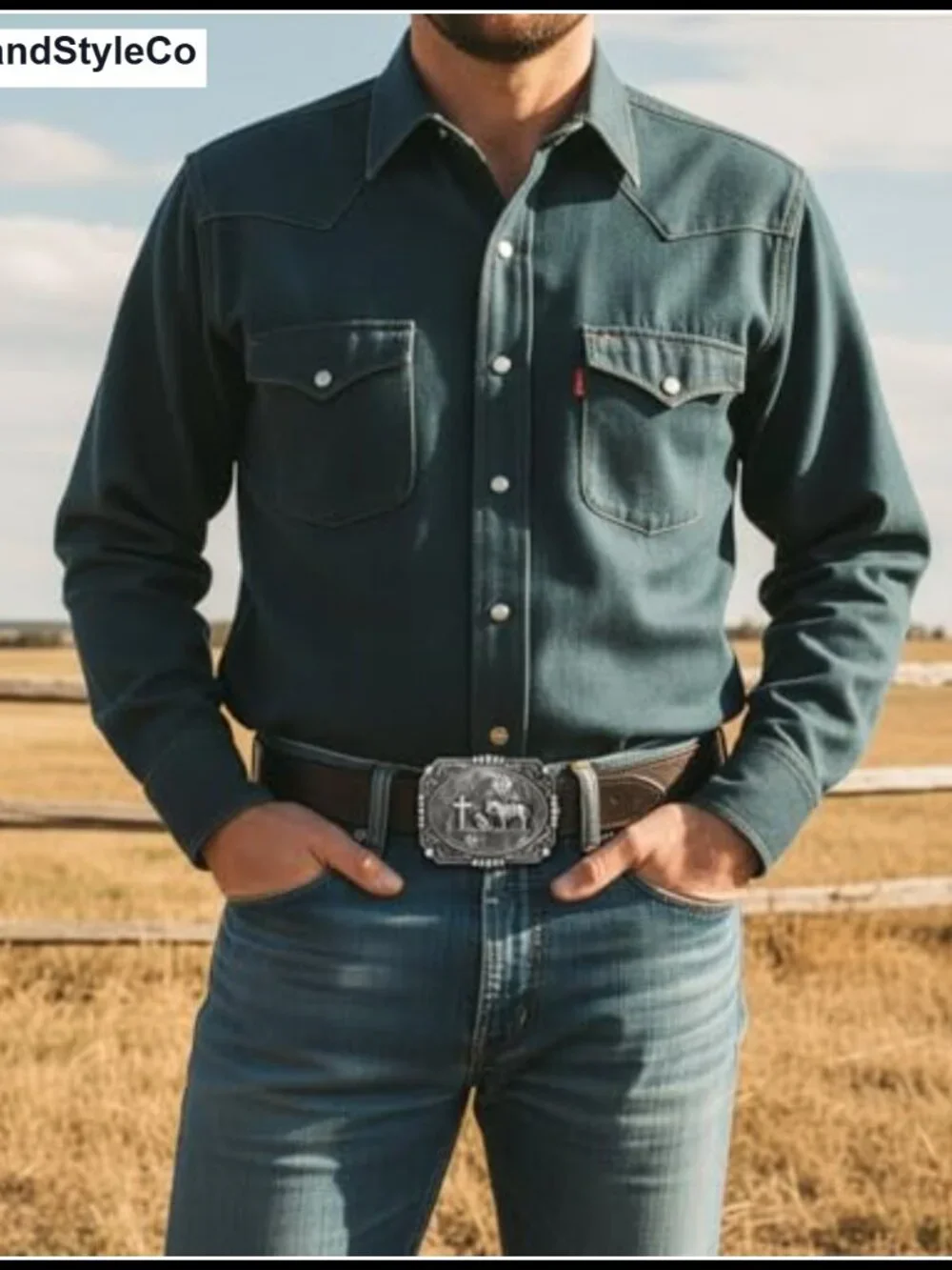 4 Pack Western Cowboy Belt Buckles Heavy Duty Zinc Alloy Rodeo Belt Buckles